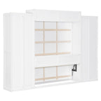 Cama Murphy/Abatible con Armario, Cajones, Luz LED y Escritorio
