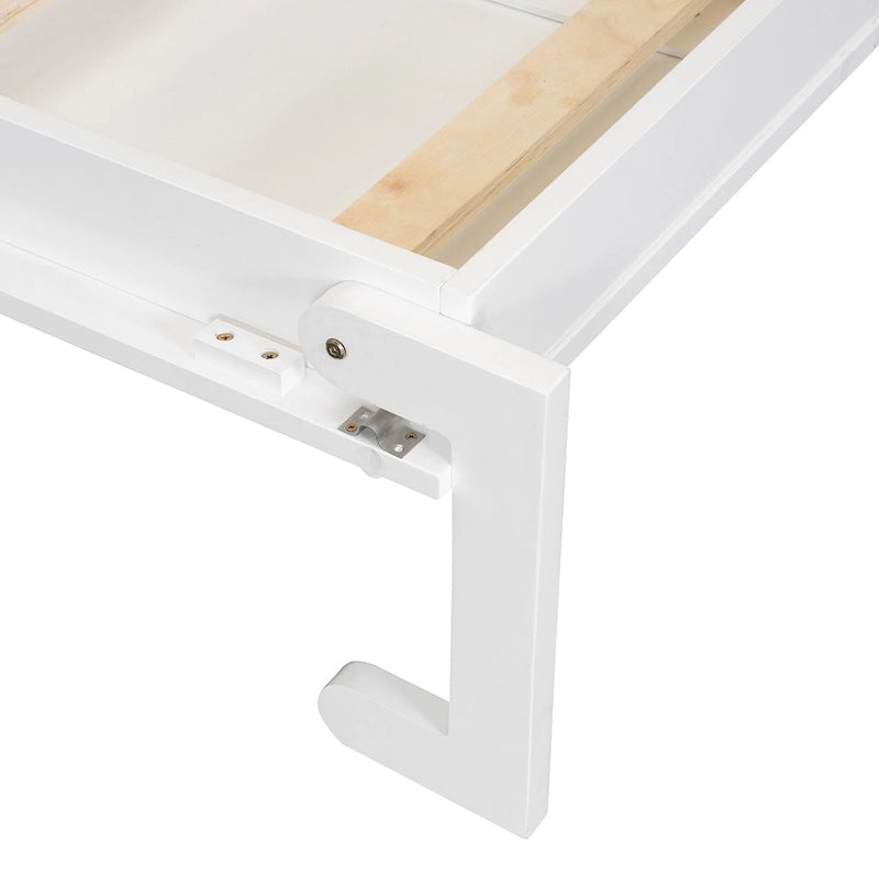 Cama Murphy/Abatible con Armario, Cajones, Luz LED y Escritorio