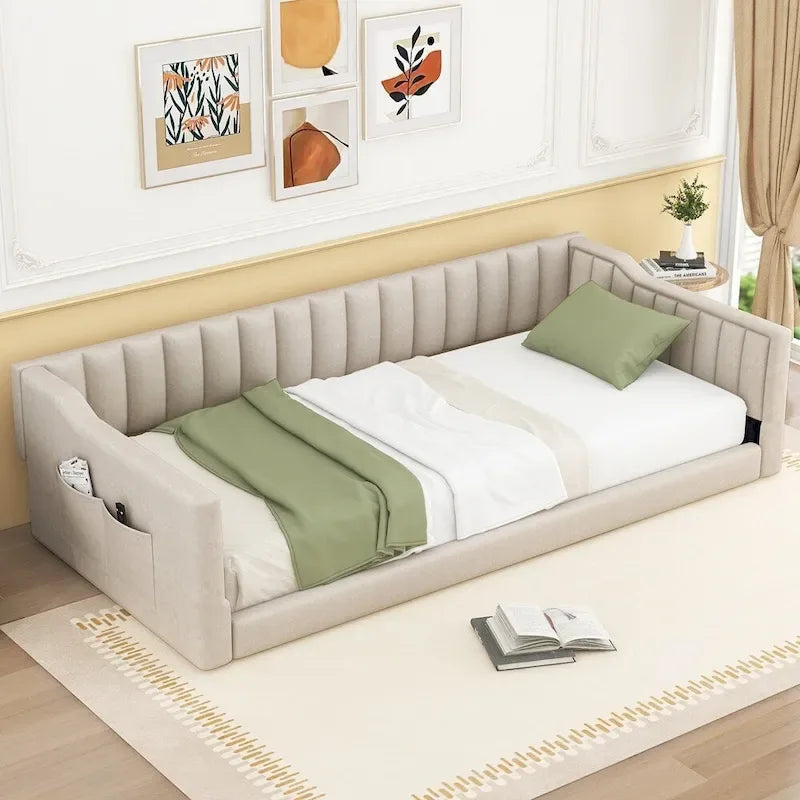 Sofá cama tapizado tamaño Twin XL