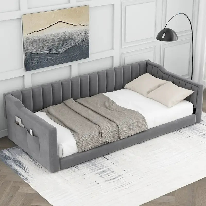 Sofá cama tapizado tamaño Twin XL