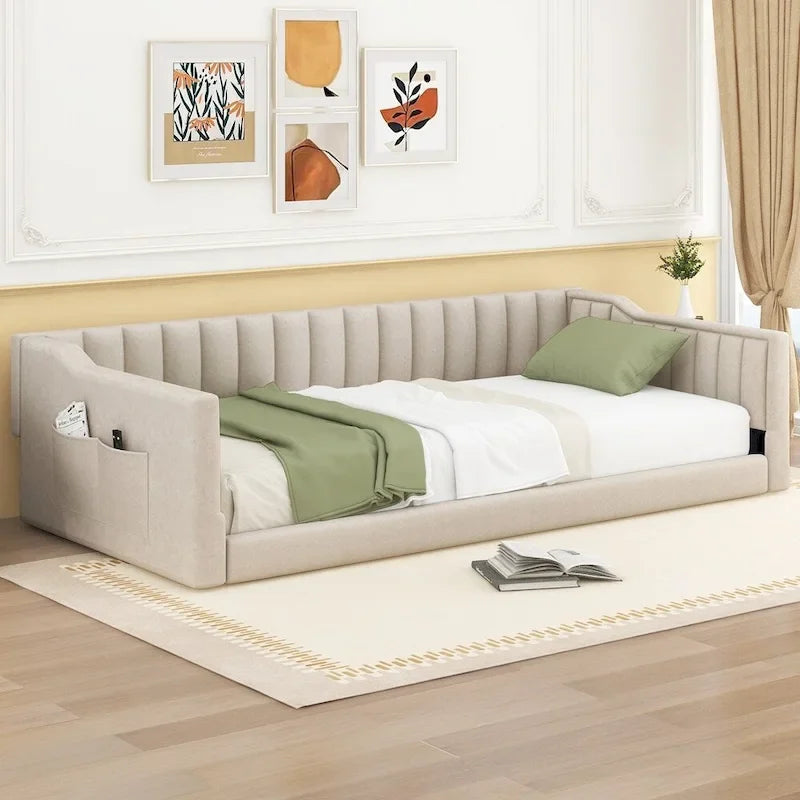Sofá cama tapizado tamaño Twin XL