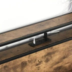 Estructura de Cama de Madera con Almacenamiento, Cabecero con Ala, Estación de Carga y Cajones, No Requiere Somier, Fácil Montaje