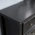 Cómoda horizontal Farmhouse moderna de 7 cajones, armario, almacenamiento de ropa, armario con cajones de almacenamiento para sala de estar
