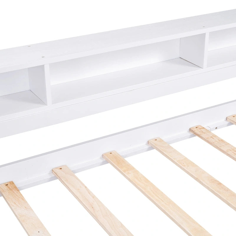Cama de día Twin XL con nido, estantes y USB