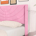 Base de cama tapizada con cabecera y 4 cajones de almacenamiento