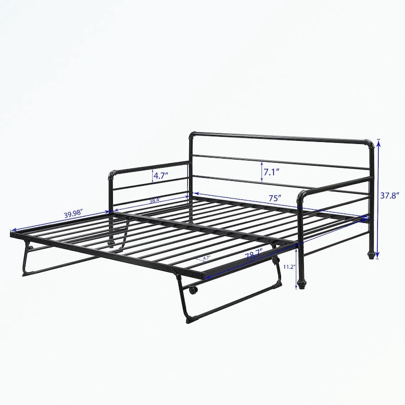 Sofá cama individual con nido ajustable