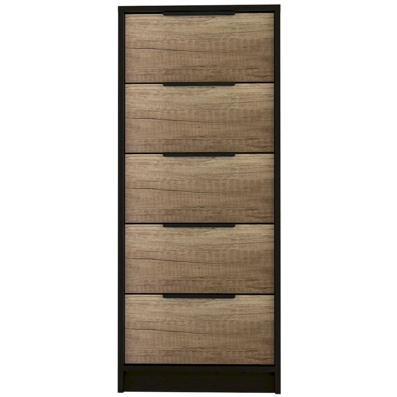 Cómoda Kaia de 5 cajones, cómoda vertical