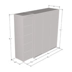 Armario Aria 3D-EX con 3 espejos