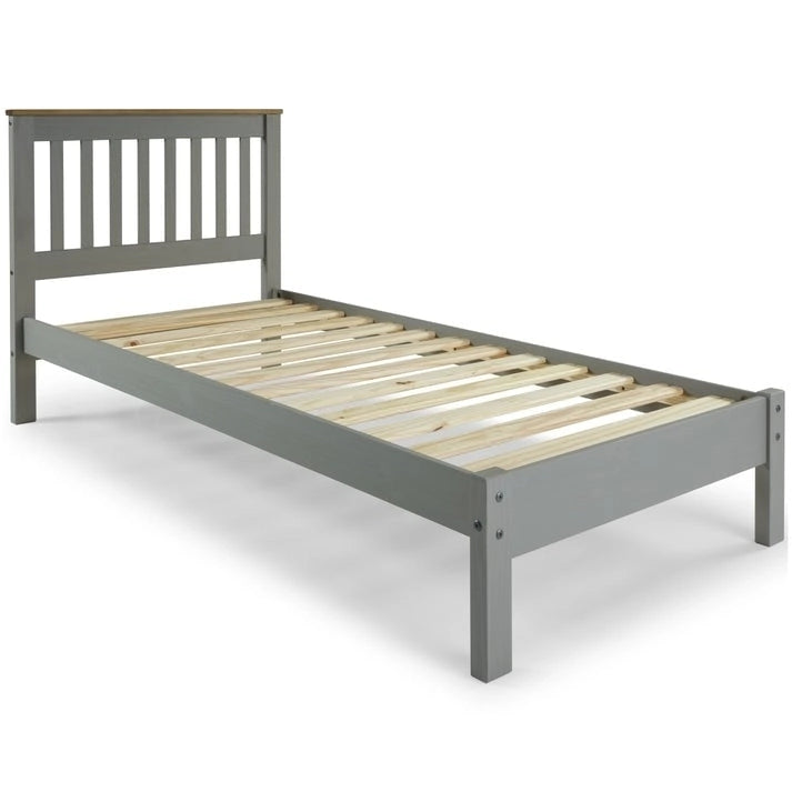 Cama de Madera de Láminas Tamaño Twin Colección Corona