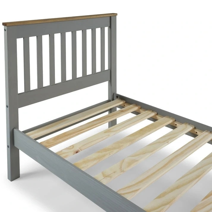 Cama de Madera de Láminas Tamaño Twin Colección Corona
