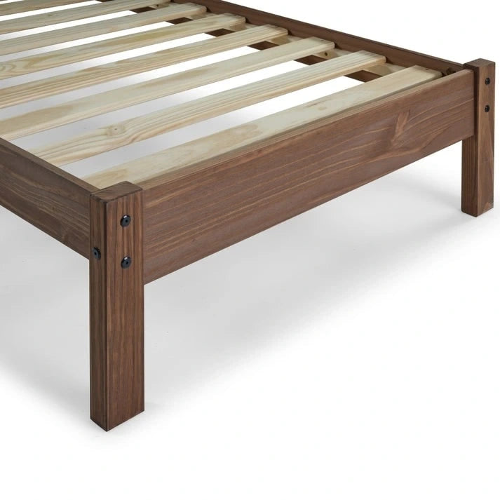 Cama de Madera de Láminas Tamaño Twin Colección Corona