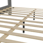 Base de cama tapizada con capitoné tamaño Queen, perfil bajo de terciopelo, tipo plataforma con cabecera de ala elevada