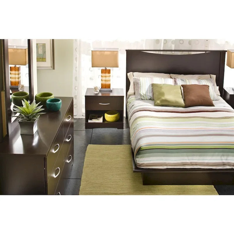 Base de cama Queen y cabecero Step One (54/60)