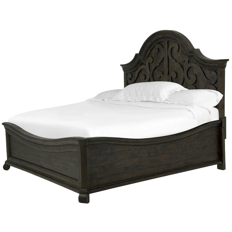Cama de paneles tradicional con forma de grano de pimienta
