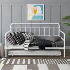 Sofá cama con estructura de metal y nido