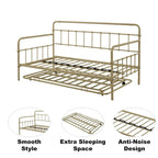 Sofá cama con estructura de metal y nido