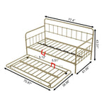 Sofá cama con estructura de metal y nido