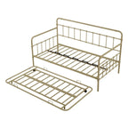 Sofá cama con estructura de metal y nido