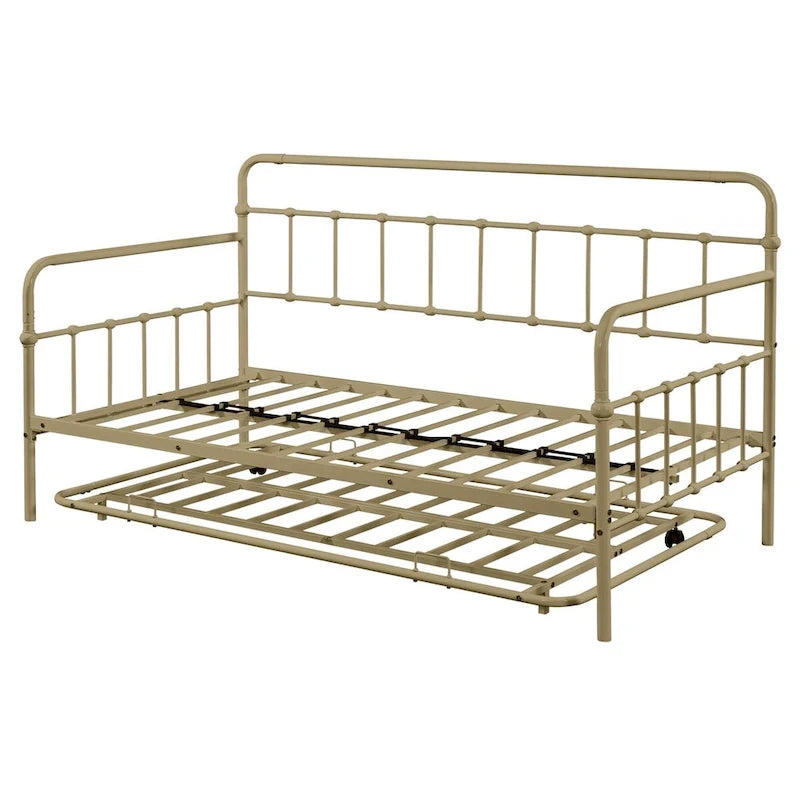 Sofá cama con estructura de metal y nido