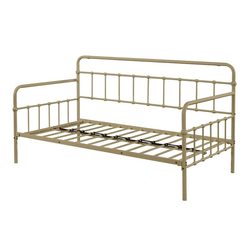 Sofá cama con estructura de metal y nido