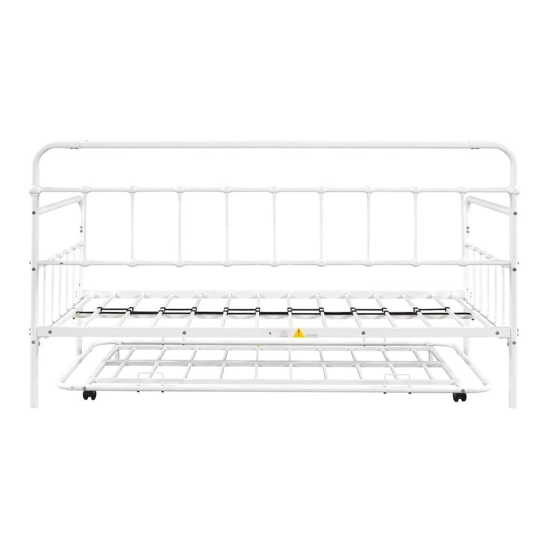 Sofá cama con estructura de metal y nido