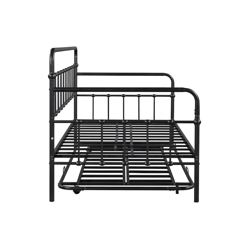 Sofá cama con estructura de metal y nido