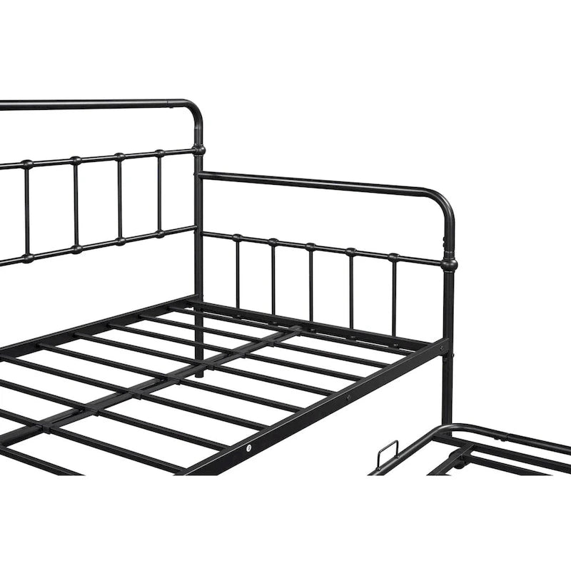 Sofá cama con estructura de metal y nido