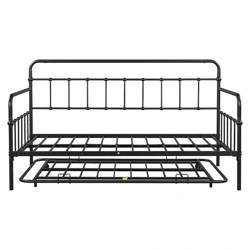 Sofá cama con estructura de metal y nido