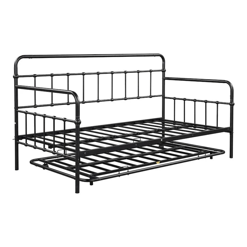 Sofá cama con estructura de metal y nido
