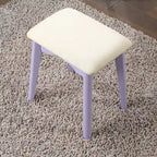 Tocador y taburete de madera contemporáneos para dormitorio