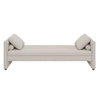 Sofá cama moderno tapizado con almohadas, cama individual pequeña, no necesita colchón, tela de lino