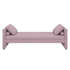 Sofá cama moderno tapizado con almohadas, cama individual pequeña, no necesita colchón, tela de lino